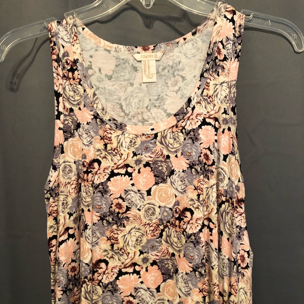 Forever 21 floral tank top